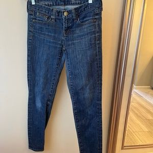 J. Crew toothpick ankle jeans 25